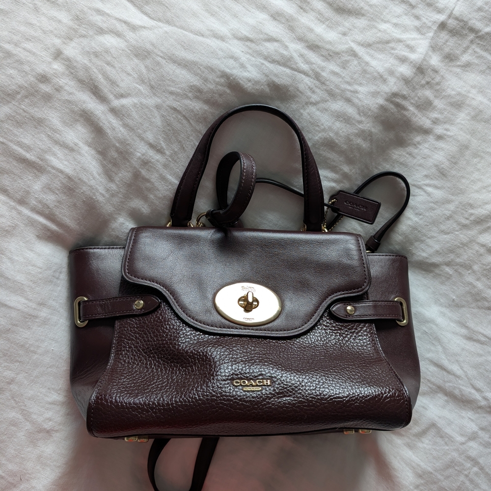 Coach Dark Brown Leather Satchel